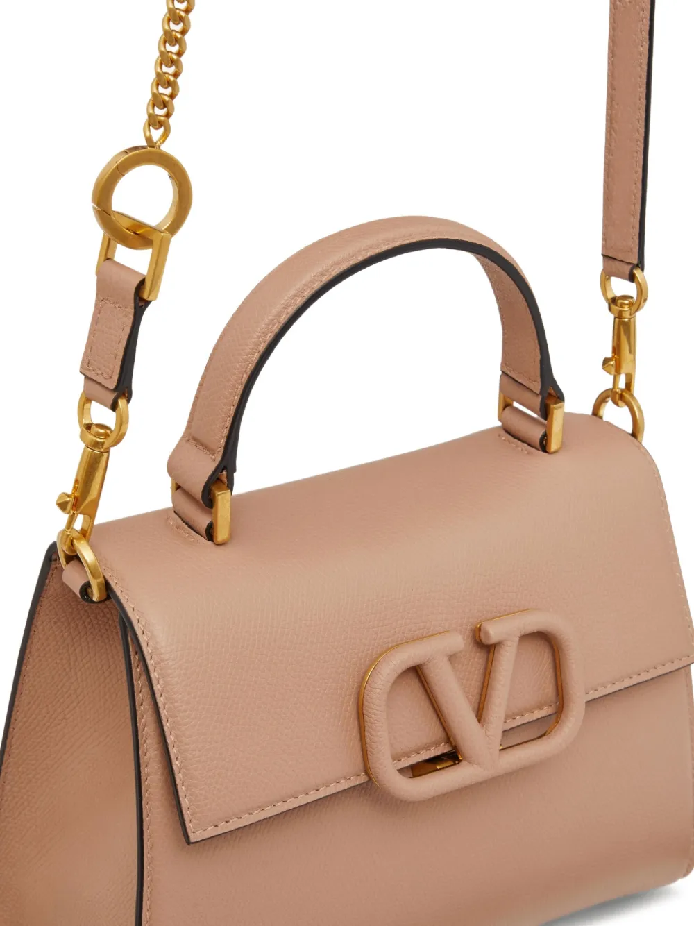 VALENTINO 2WAYバッグ ガラヴァーニ Vスリング ピンクベージュ VALENTINO 2WAYバッグ ガラヴァーニ Vスリング ピンクベージュ