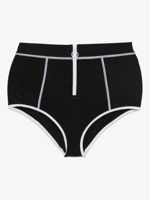 Duskii high-waisted zipped swim bottom
