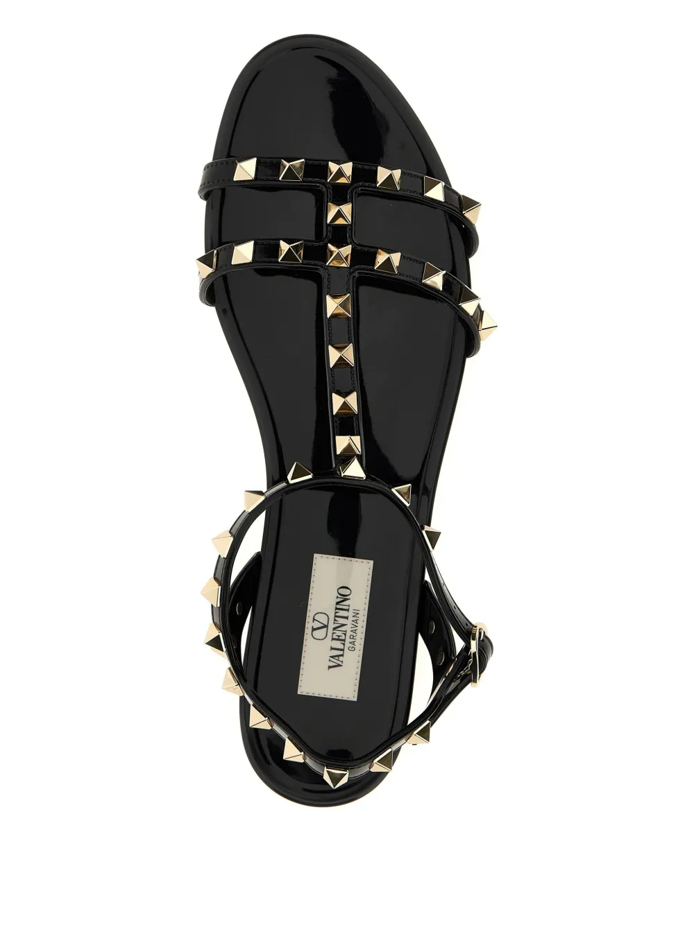 Valentino Garavani Rockstud sandalen Zwart