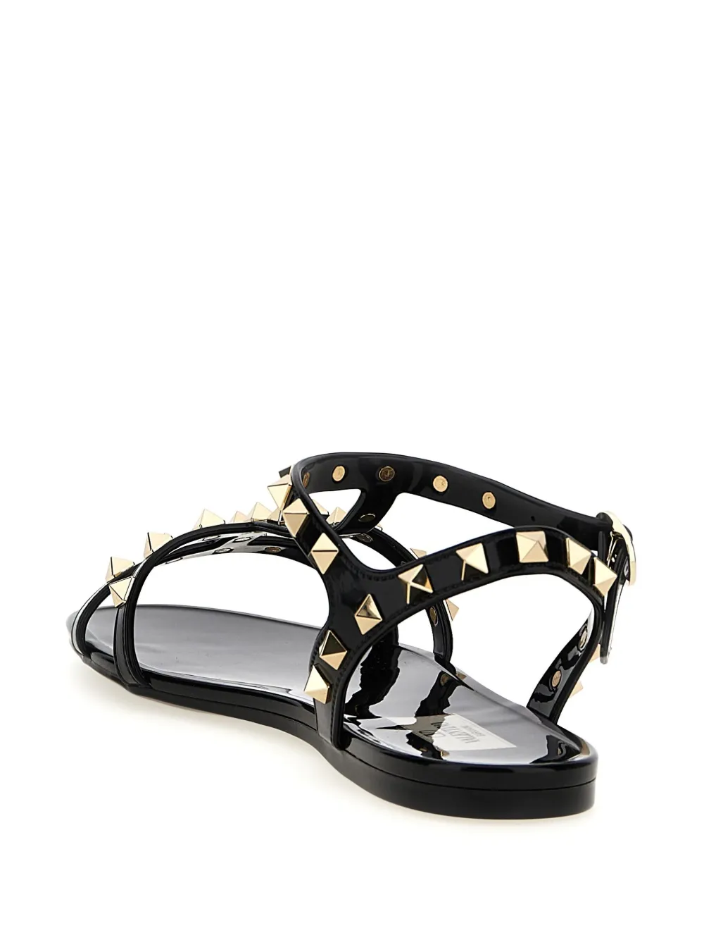 Valentino Garavani Rockstud sandalen Zwart