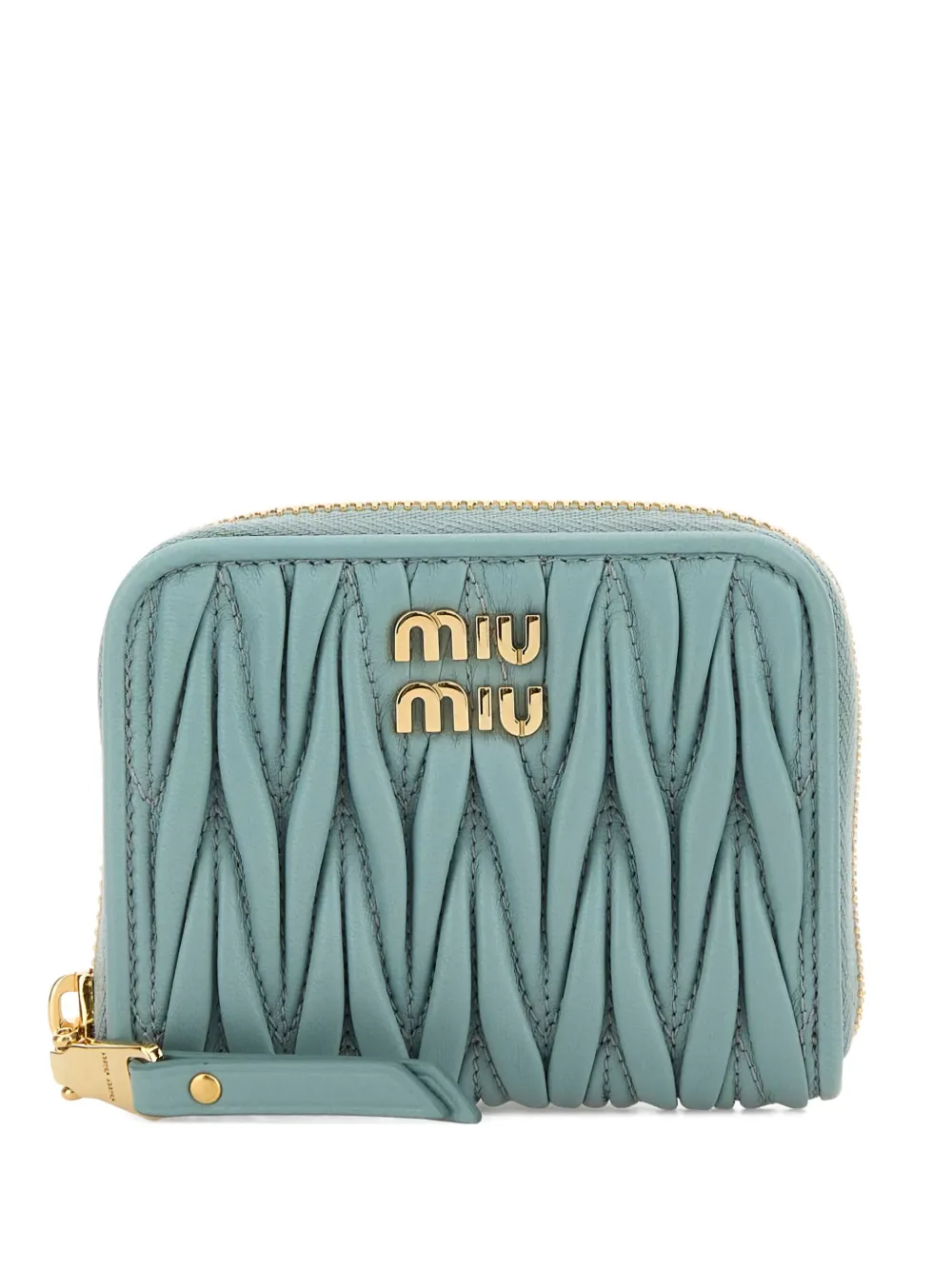 Miu Miu Portamonete in pelle matelassé | blu | Image 1