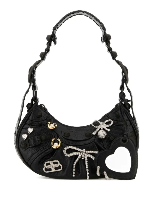 ショルダーバッグ・ポシェット BALENCIAGA BLACK LEATHER LE CAGOLE XS SHOULDER BAG Women's Le Cagole Shoulder Bag Xs in Black | Balenciaga US