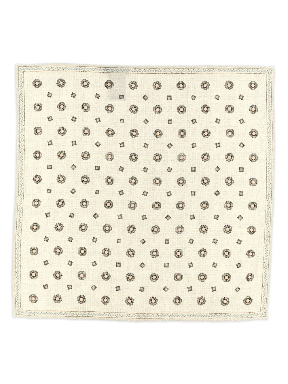 Brunello Cucinelli geometric-print pocket square | Neutrals | Image 1