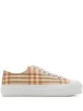 Burberry checkered sneakers - Brown