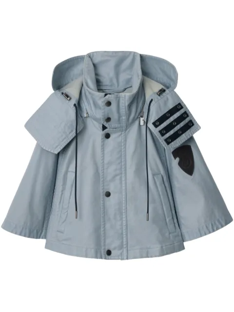 Burberry hooded cape