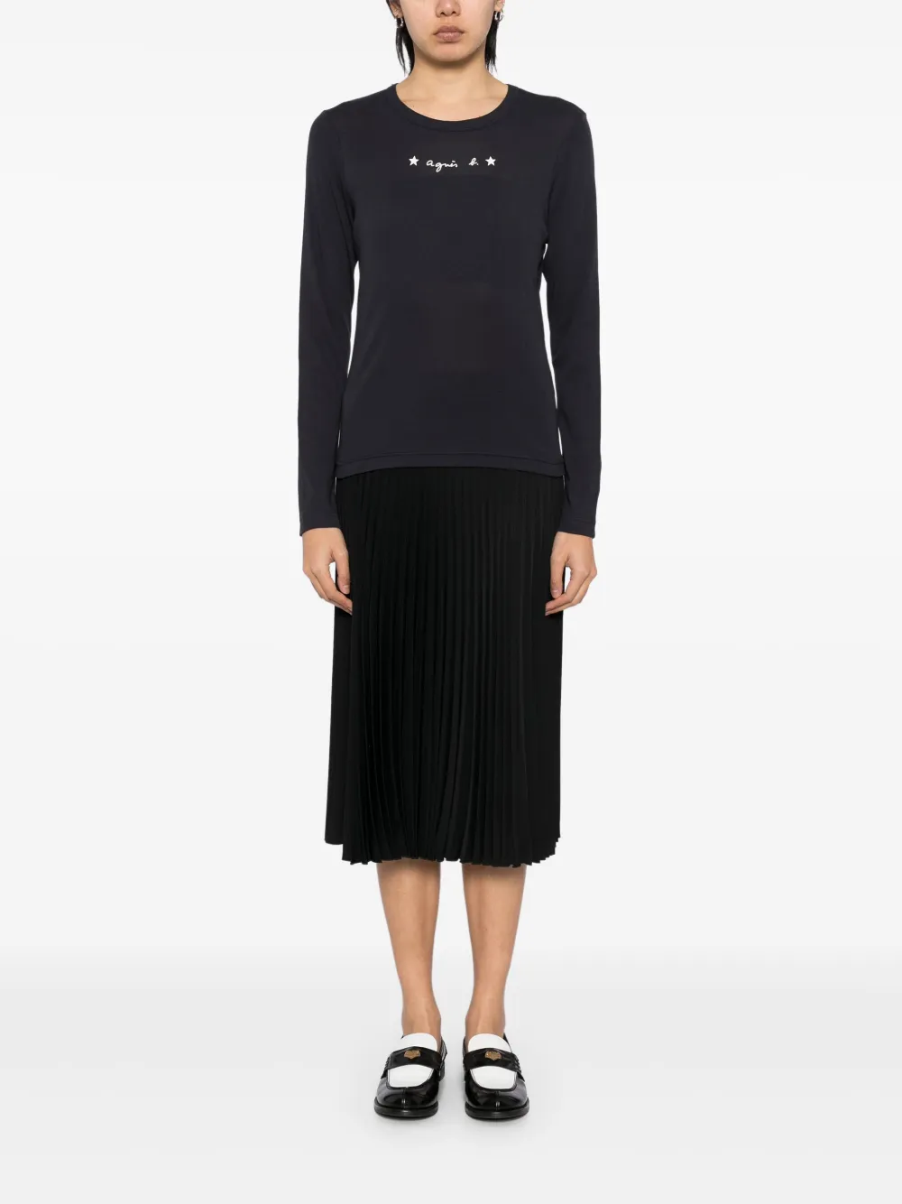 agnès b.  long sleeves logo printed T-shirt | T-Shirts & Jersey Shirts | Image 2