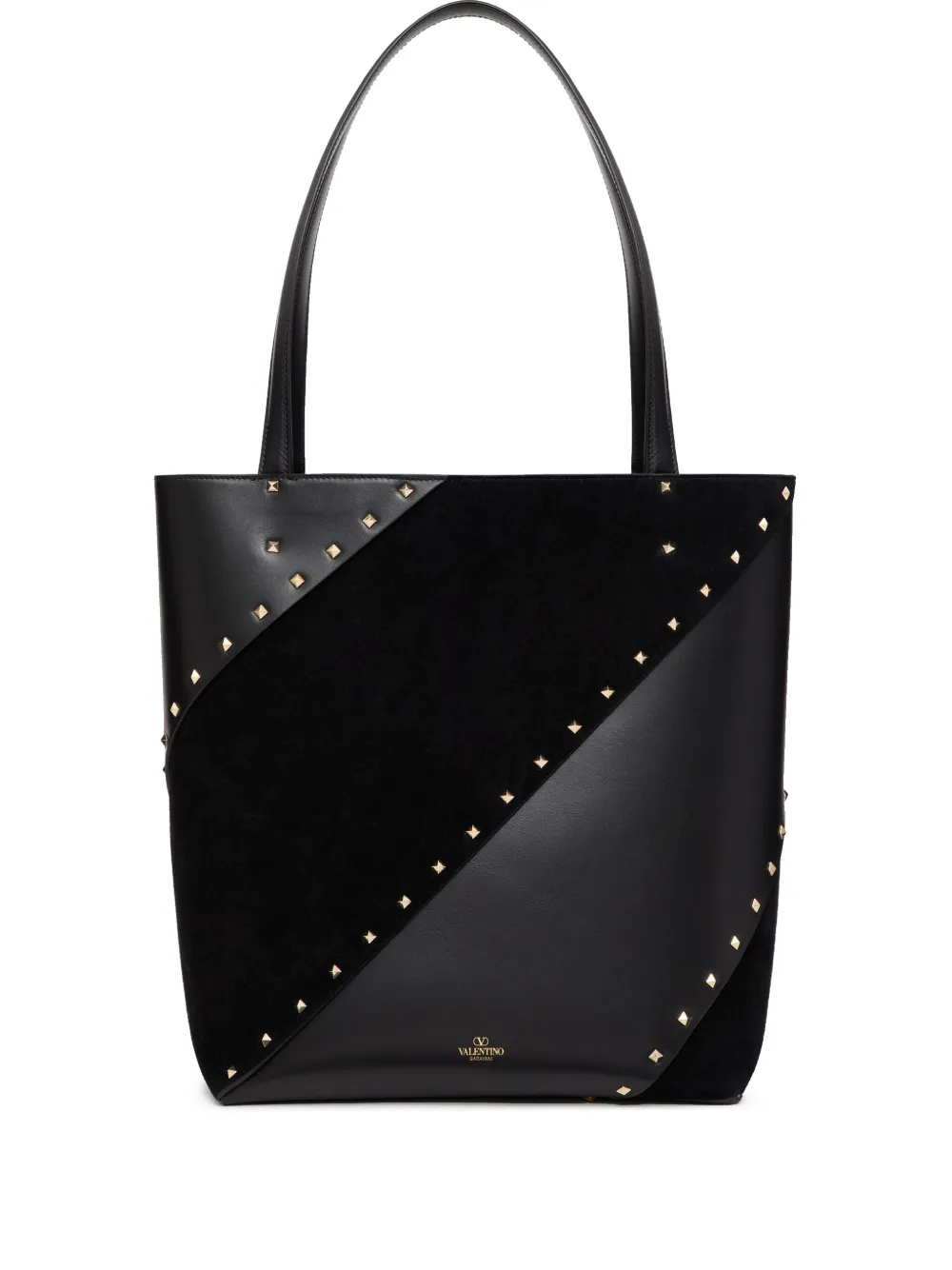 Valentino Garavani Leren shopper Zwart