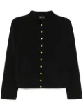 agnès b. snap-button tambourin jacket - Black