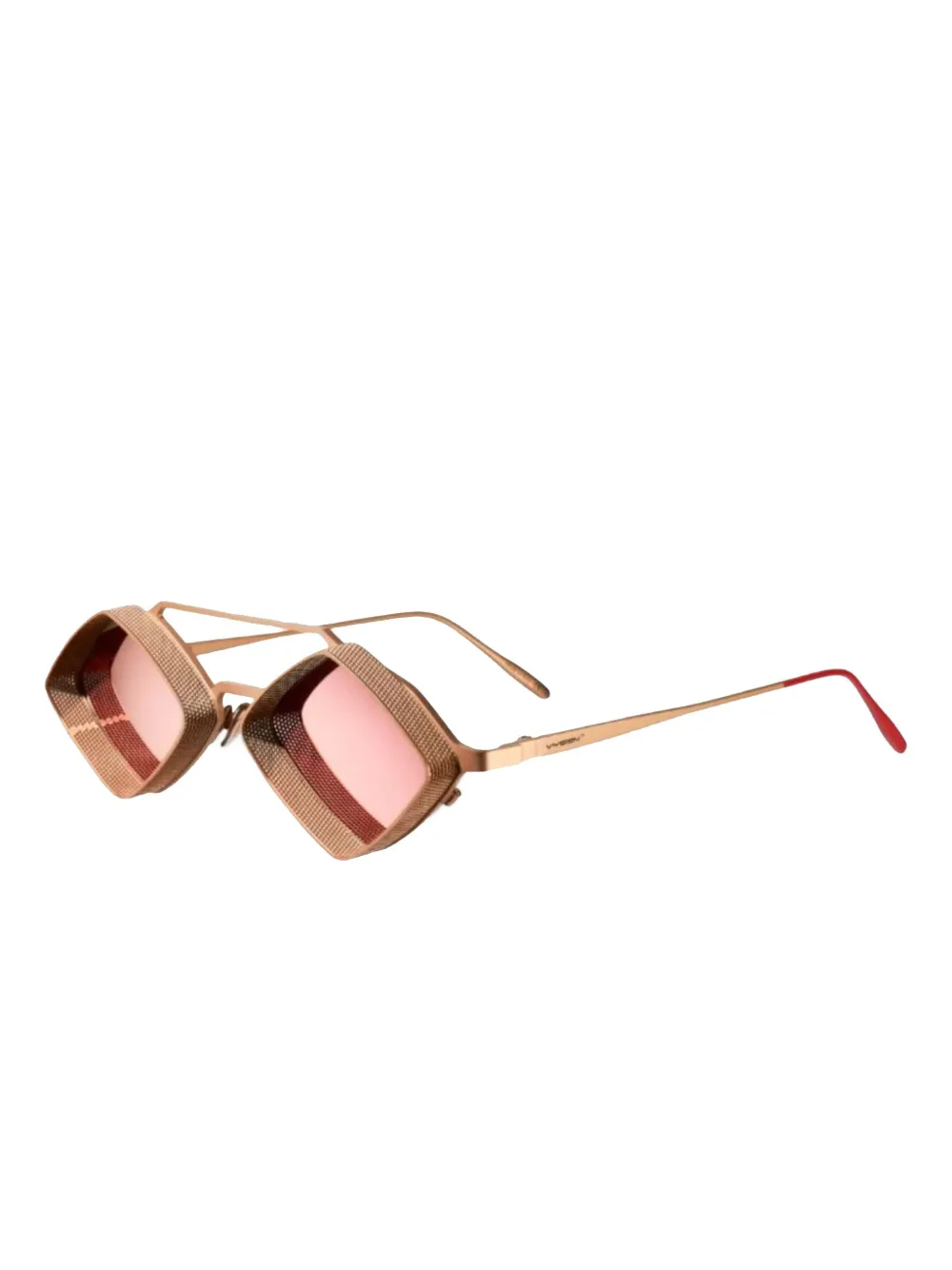 Vysen Eyewear J-6 zonnebril met geometrisch montuur - Roze