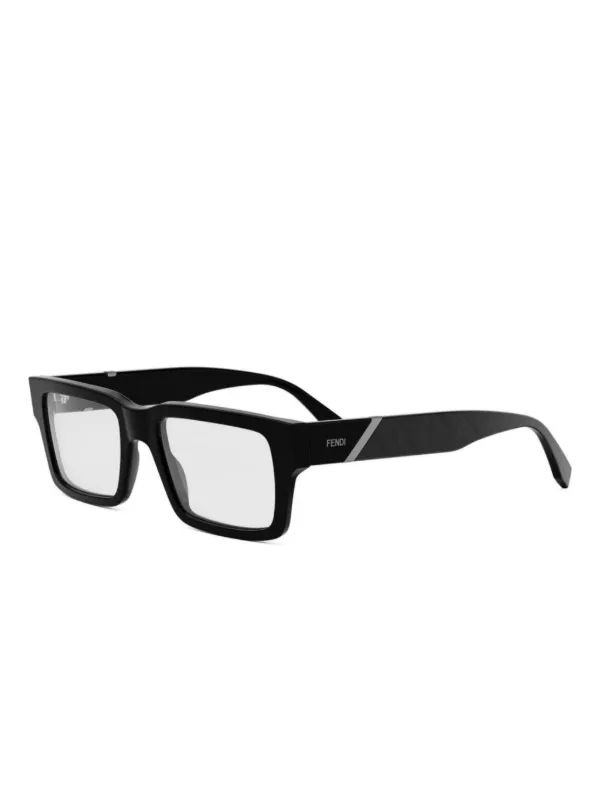 FENDI Lunettes De Vue à Monture Rectangulaire Noir FARFETCH FR