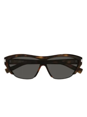 Saint Laurent Eyewear トータスシェル スクエアサングラス | ブラウン
