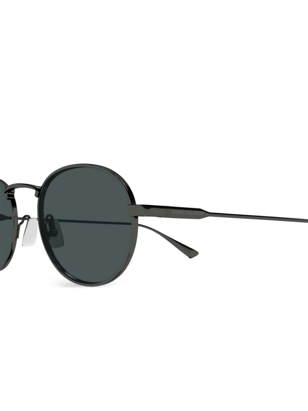 Saint Laurent Eyewear Zonnebril met gegraveerd logo Zwart