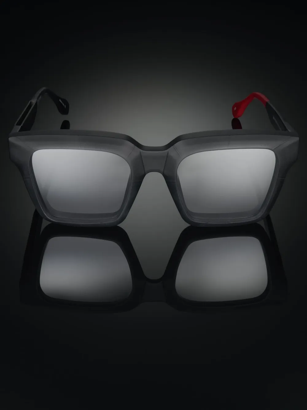 Vysen Eyewear Fer zonnebril met vierkant montuur Zwart