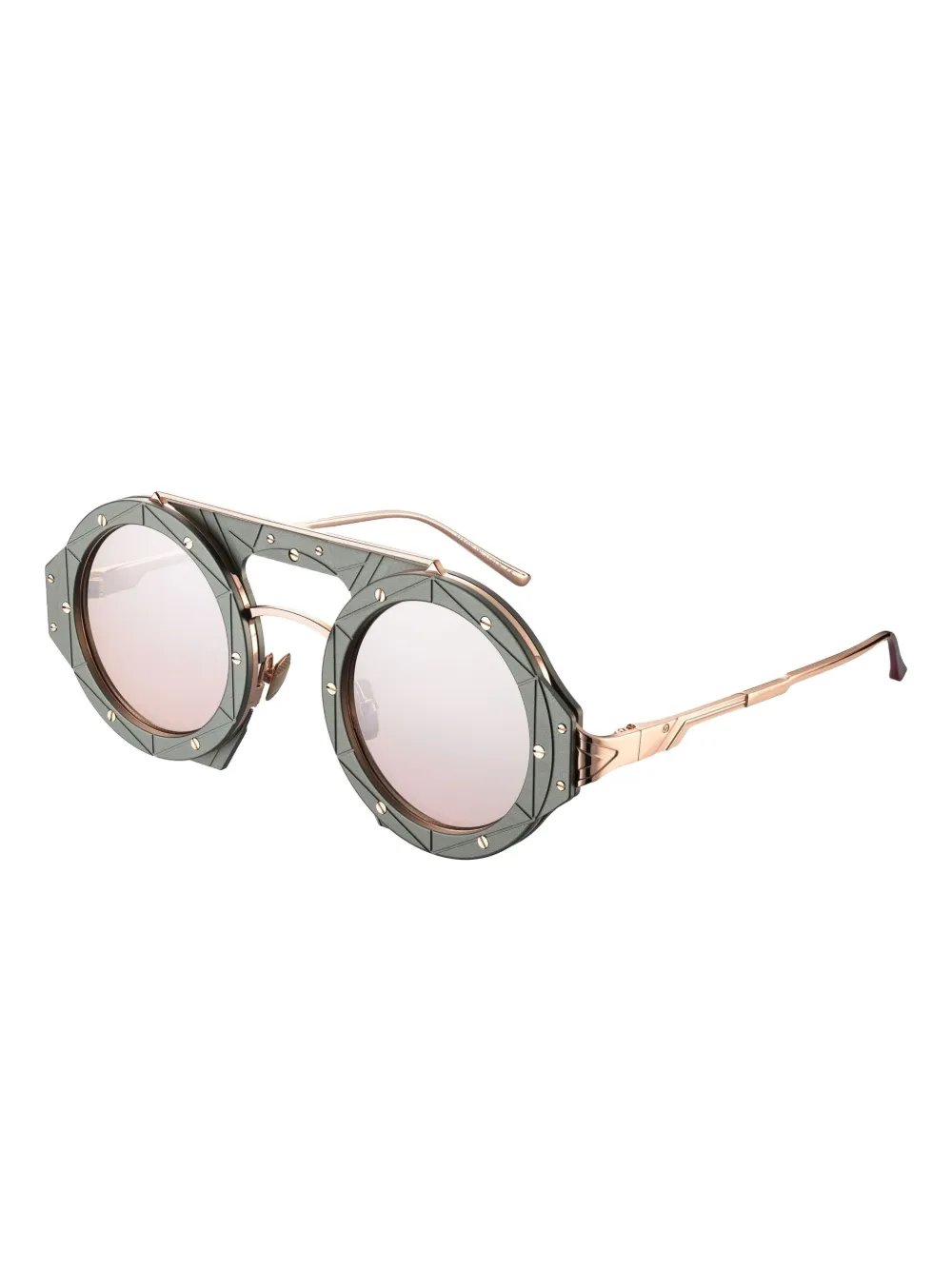 Vysen Eyewear Astra zonnebril met rond montuur - Groen