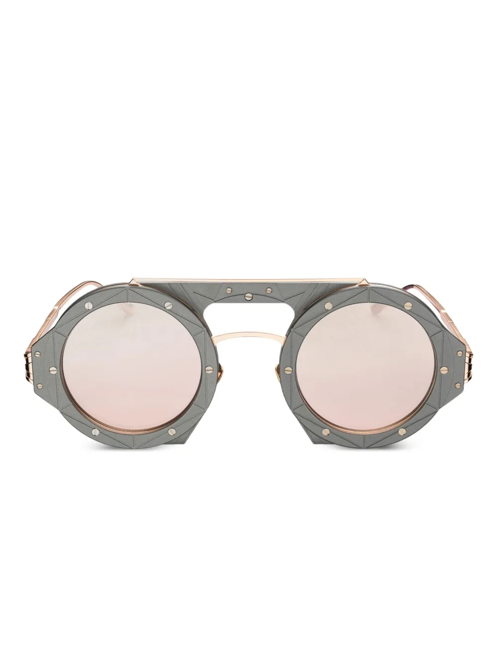 Vysen Eyewear Astra round-frame sunglasses | Green | Image 1