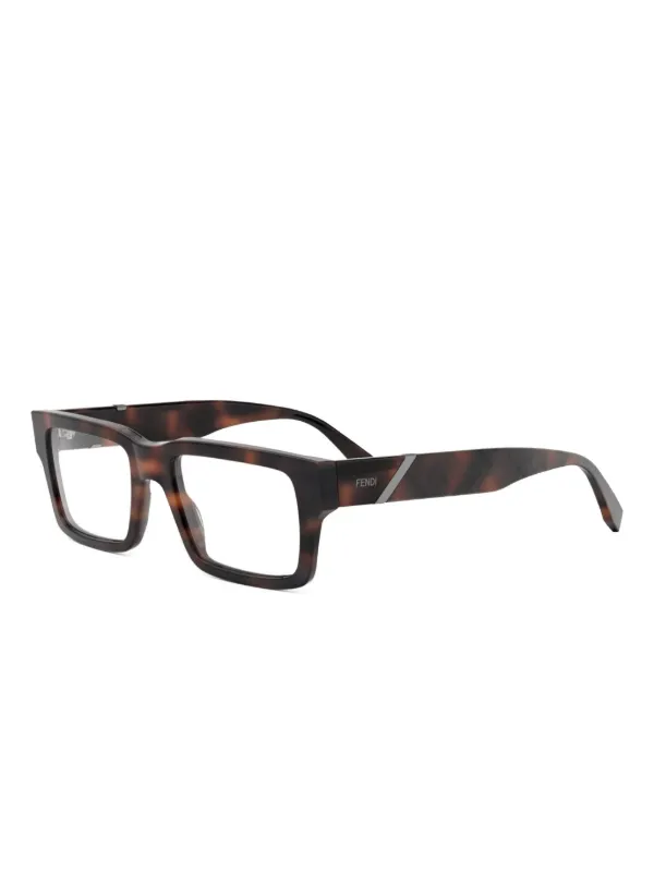 FENDI Havana 眼鏡フレーム | ブラウン | FARFETCH JP