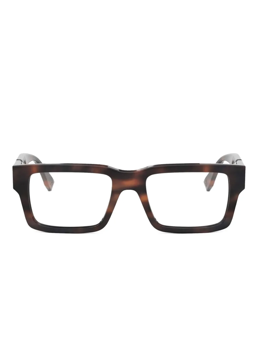 FENDI rectangle-frame glasses | Brown | Image 1