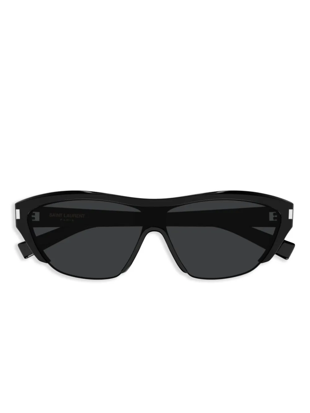 Saint Laurent Eyewear Zonnebril met logoprint Zwart