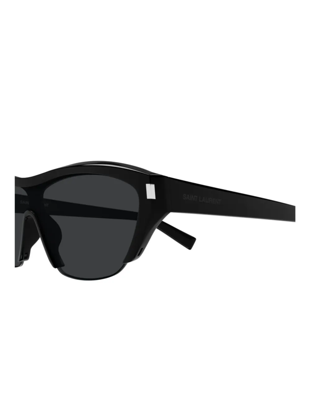 Saint Laurent Eyewear Zonnebril met logoprint Zwart