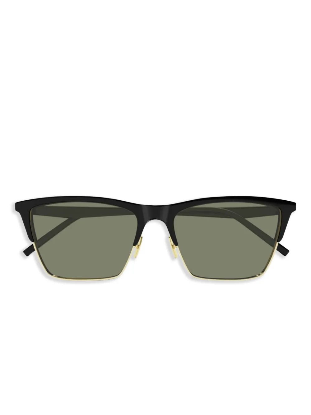Saint Laurent Eyewear Zonnebril met vierkant montuur Zwart