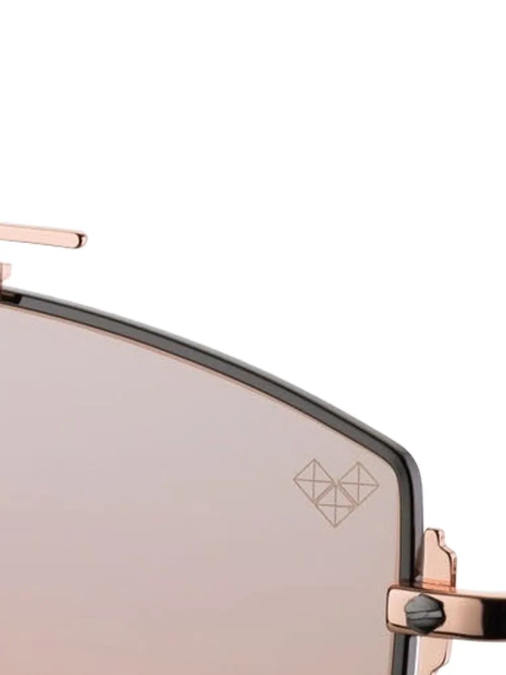 Vysen Eyewear Caden zonnebril met geometrisch montuur - Roze