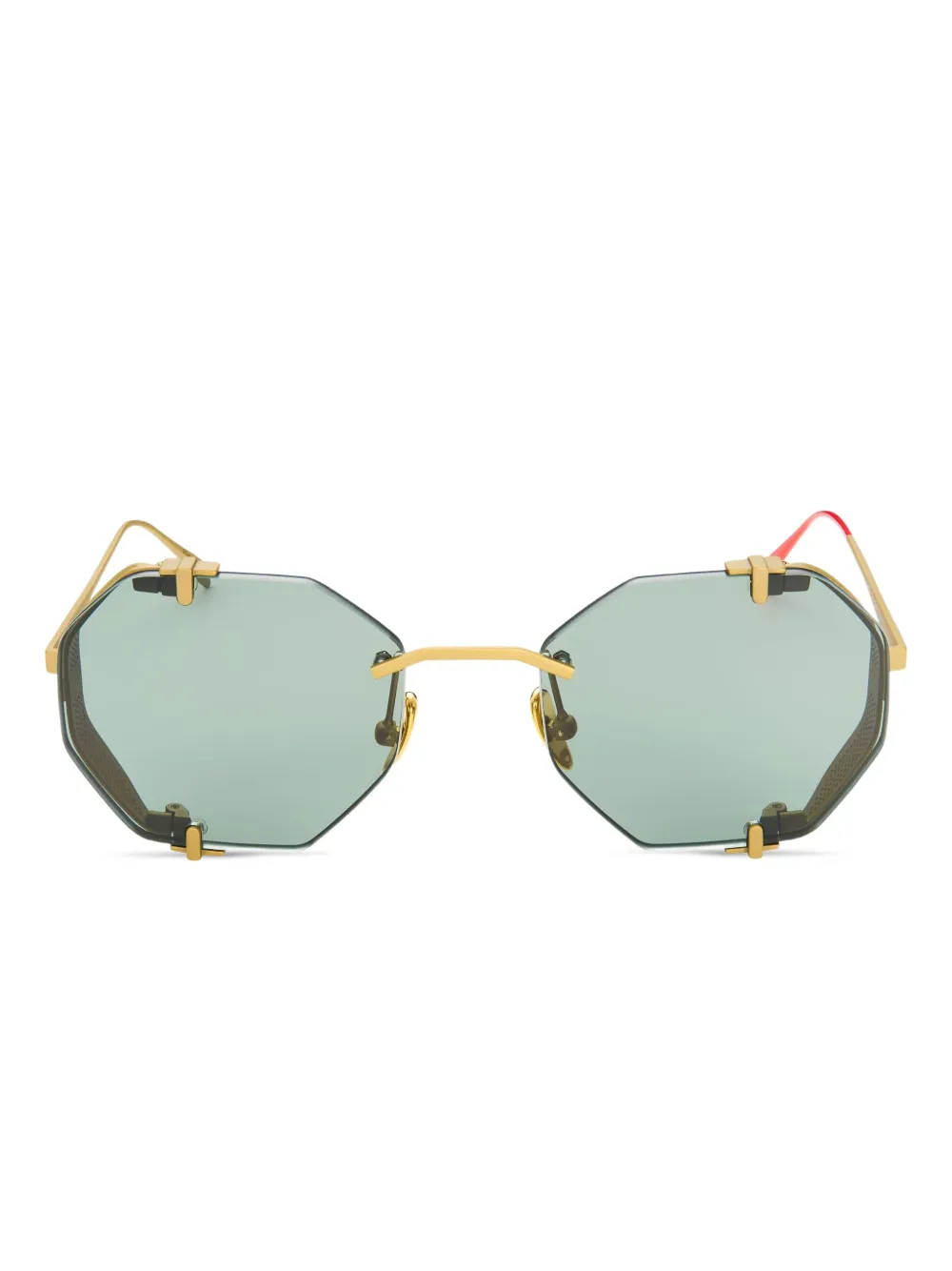 Vysen Eyewear The Sever geometric-frame sunglasses | Gold | Image 1