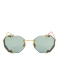 Vysen Eyewear The Sever geometric-frame sunglasses - Gold