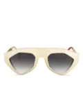 Vysen Eyewear SHA oversized-frame sunglasses - Neutrals