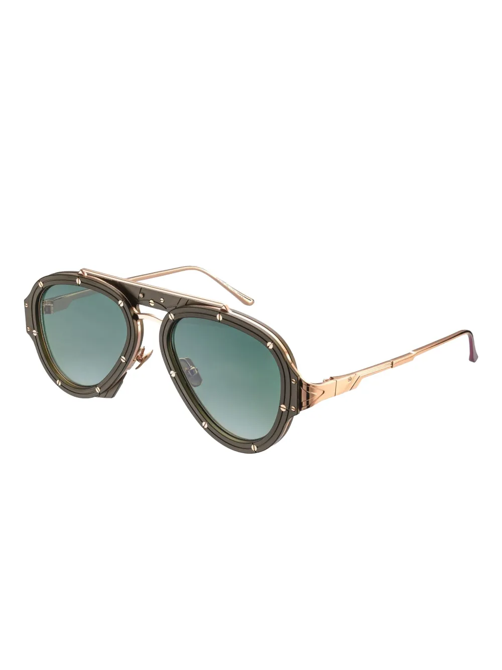 Vysen Eyewear Nissim verfraaide zonnebril met kleurverloop - Groen