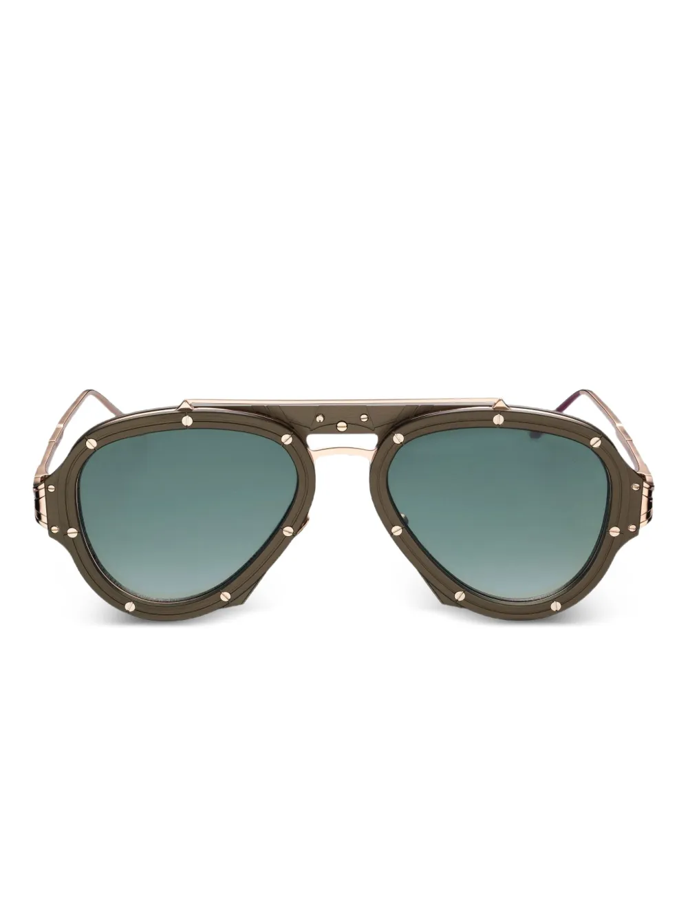 Vysen Eyewear Nissim embellished gradient sunglasses | Green | Image 1