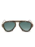 Vysen Eyewear Nissim embellished gradient sunglasses - Green