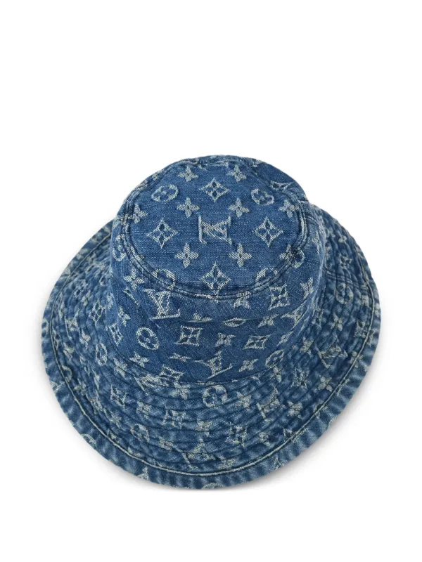 Louis Vuitton Pre-Owned 1990-2000s Monogram Denim Bucket Hat Blue  FARFETCH MY