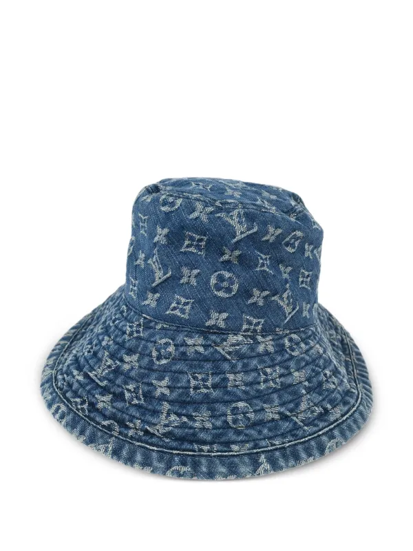 Louis Vuitton Pre-Owned 1990-2000s Monogram Denim Bucket Hat  display picture 1