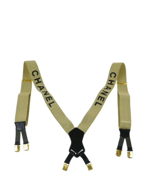 Bretelles à logo imprimé (années 1990-2000) - CHANEL Pre-Owned - Modalova