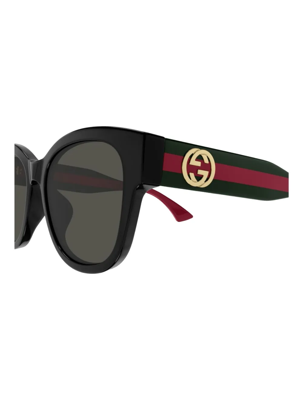 Gucci Eyewear Zonnebril met vlinder montuur Zwart