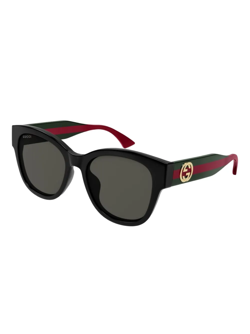 Gucci Eyewear butterfly frame sunglasses - Zwart