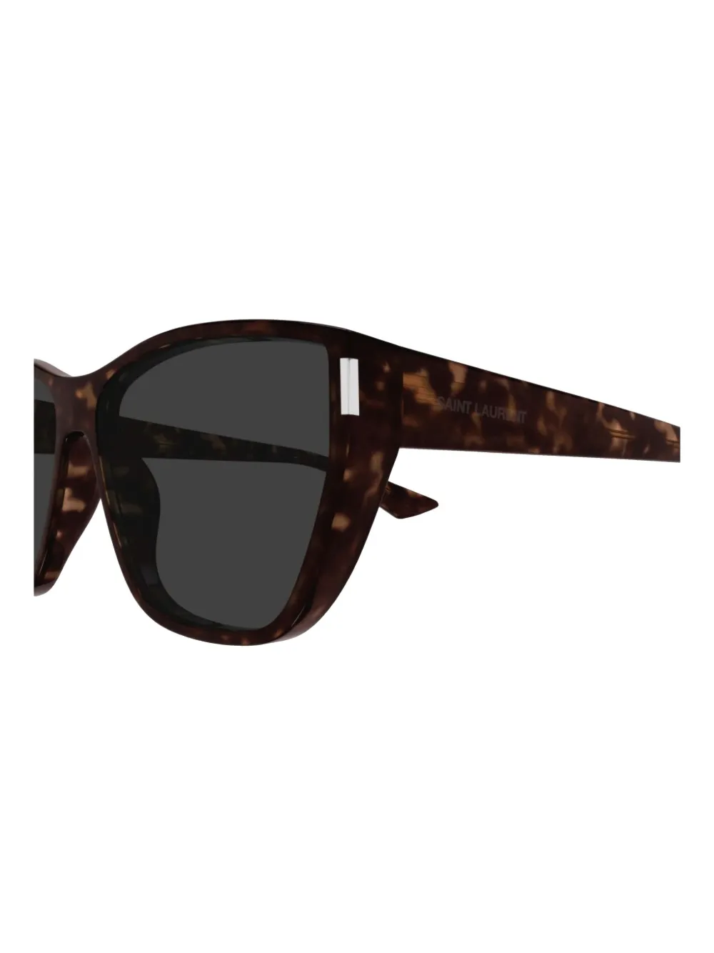 Saint Laurent Eyewear Zonnebril met vierkant montuur Bruin