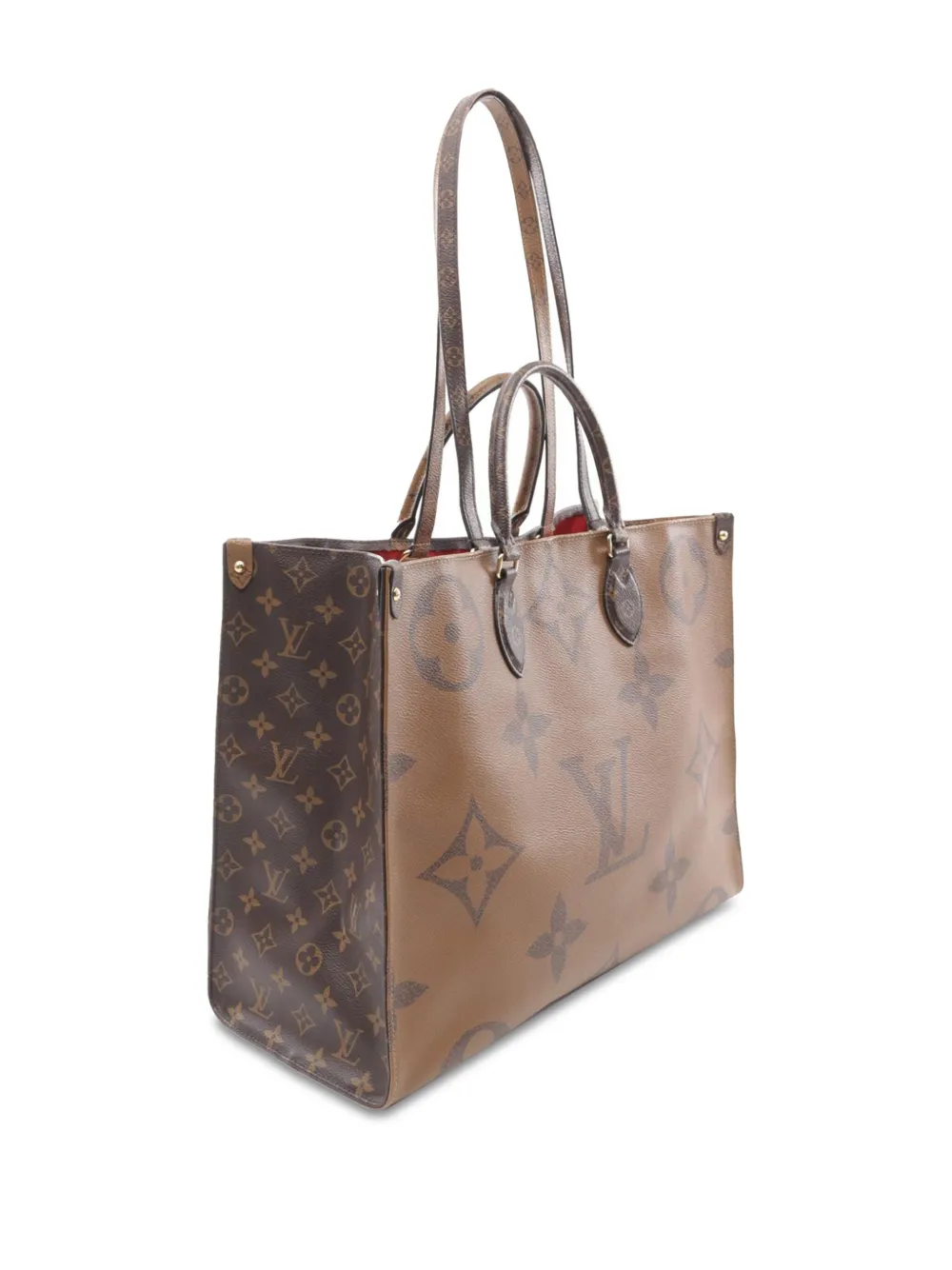 Louis Vuitton Pre-Owned 2019 Monogram Reverse Giant OnTheGo GM satchel - Bruin