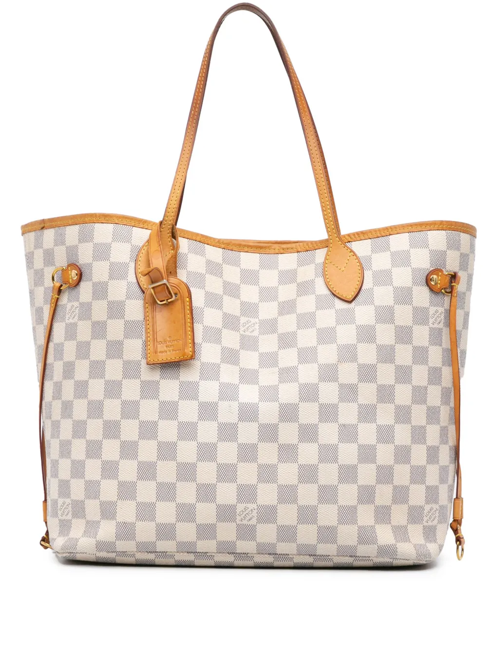 Louis Vuitton Pre-Owned Borsa tote Neverfull MM in tela Damier Azur 1990-2024 | bianco | Image 1