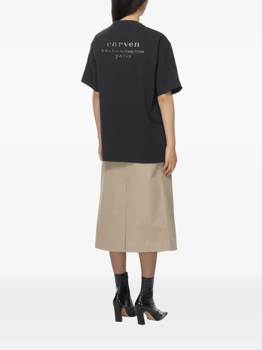 CARVEN PRINTED-LOGO T-SHIRT 