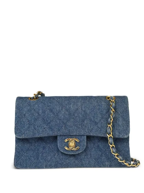 Petit sac porté épaule Double Flap (1998) - CHANEL Pre-Owned - Modalova