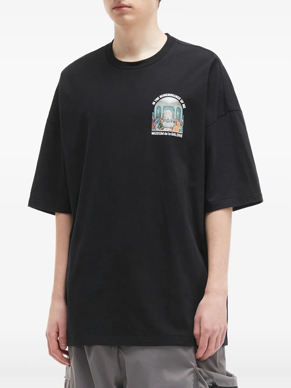 Musium Div. Katoenen T-shirt Zwart