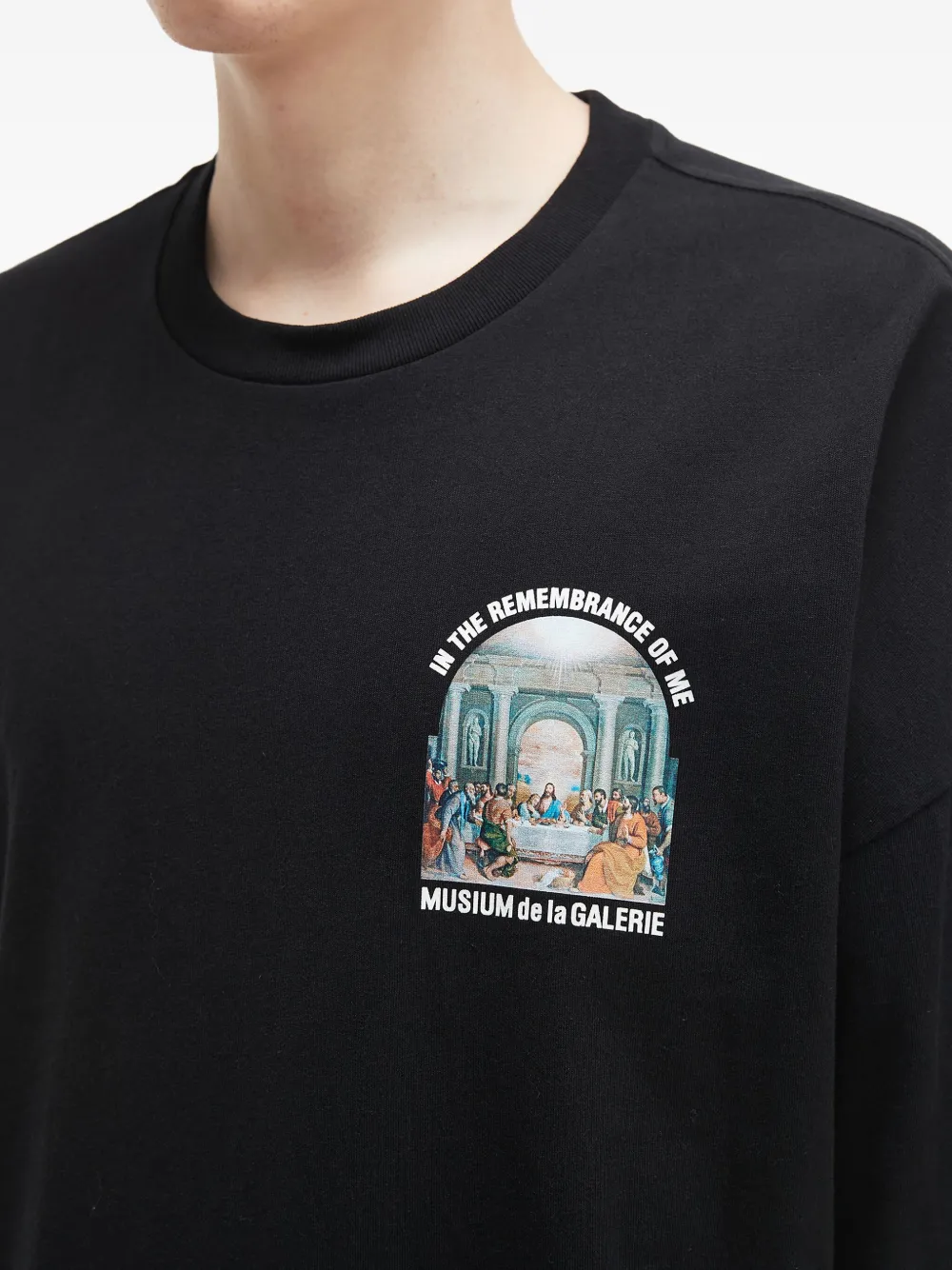 Musium Div. Katoenen T-shirt Zwart