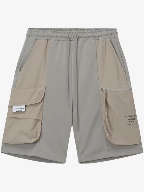Musium Div. logo-print cargo shorts