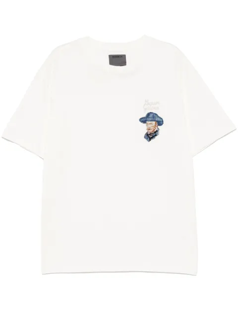 Musium Div. logo-embroidered T-shirt