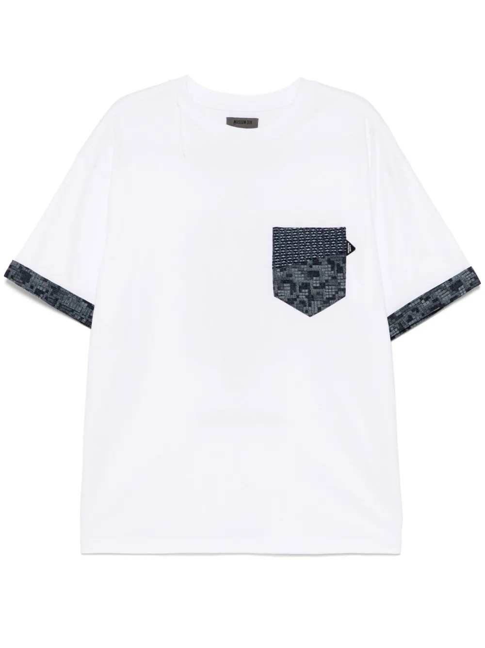 Musium Div. T-shirt met borduurwerk Wit