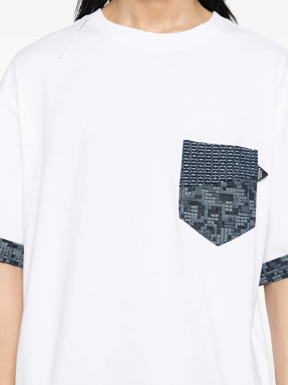 Musium Div. T-shirt met borduurwerk Wit