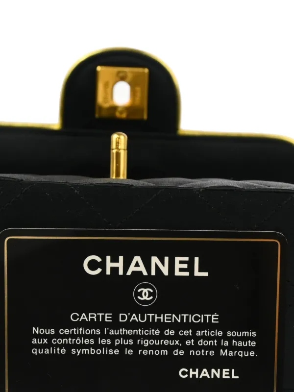 CHANEL Pre-Owned 1990 Mini Classic Square Flap Shoulder Bag