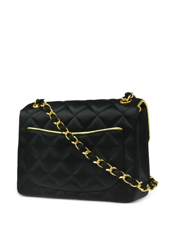 CHANEL Pre-Owned 1990 Mini Classic Square Flap Shoulder Bag