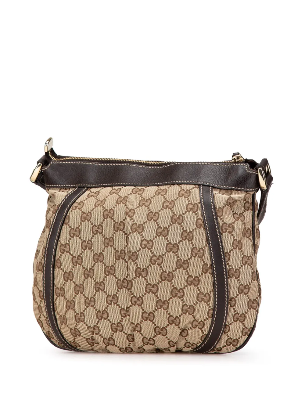 Gucci Pre-Owned 2000-2015 GG Canvas Abbey D Ring crossbody bag - Bruin